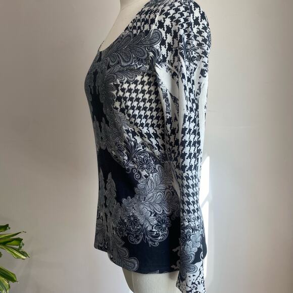 Cache Scoop Neck Long Sleeve Lightweight Sweater Size M - Picture 2 of 12